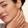 Flat Back Earrings, Star Bow Evil Eye Stud Earrings in 14K Gold Plated Cartilage Earring Tragus Helix Piercing Jewelry Threadless Push - 2 of 4