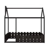 Twin Size House Bed,  Solid Wood Twin Size Platform Bed Frame With Fence for Kids,Teens, Girls, Boys - 2 of 4