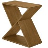 Vynxaria Contemporary Narrow Accent Table - Taupe Brown Veneer Finish, 24" L x 11.75" W x 24.25" H - 4 of 4