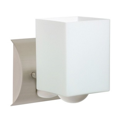 Besa Lighting Rise 1 - Light Wall Light in  Satin Nickel