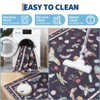 Modern Insect Floral Area Rug for Living Room, Machine Washable Carpet Non Slip Doormat, Low Pile Large Stain Resistant Floor Carpet - 3 of 4