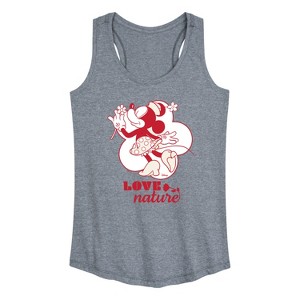 Women's - Disney - Love Nature Minnie Mouse Graphic Racerback Tank - 1 of 4