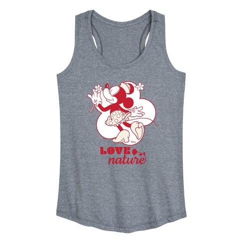 Women's - Disney - Love Nature Minnie Mouse Graphic Racerback Tank - image 1 of 4