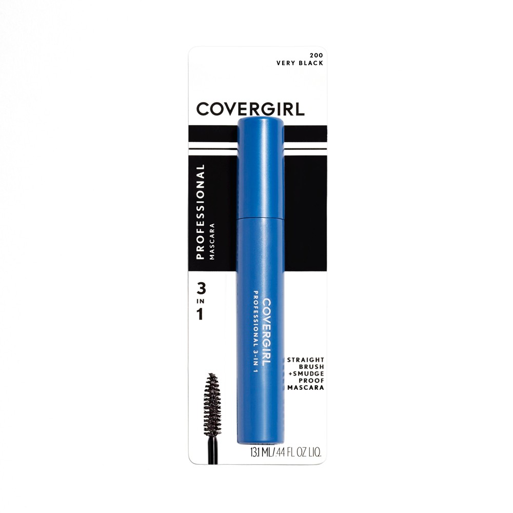 UPC 022700470181 product image for COVERGIRL Professional 3-in-1 Straight Brush Mascara 200 Very Black .3 fl oz | upcitemdb.com