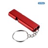 Unique Bargains Double Tubes Loud Aluminum Whistle with Lanyard Keychain 2 Pcs - 3 of 4