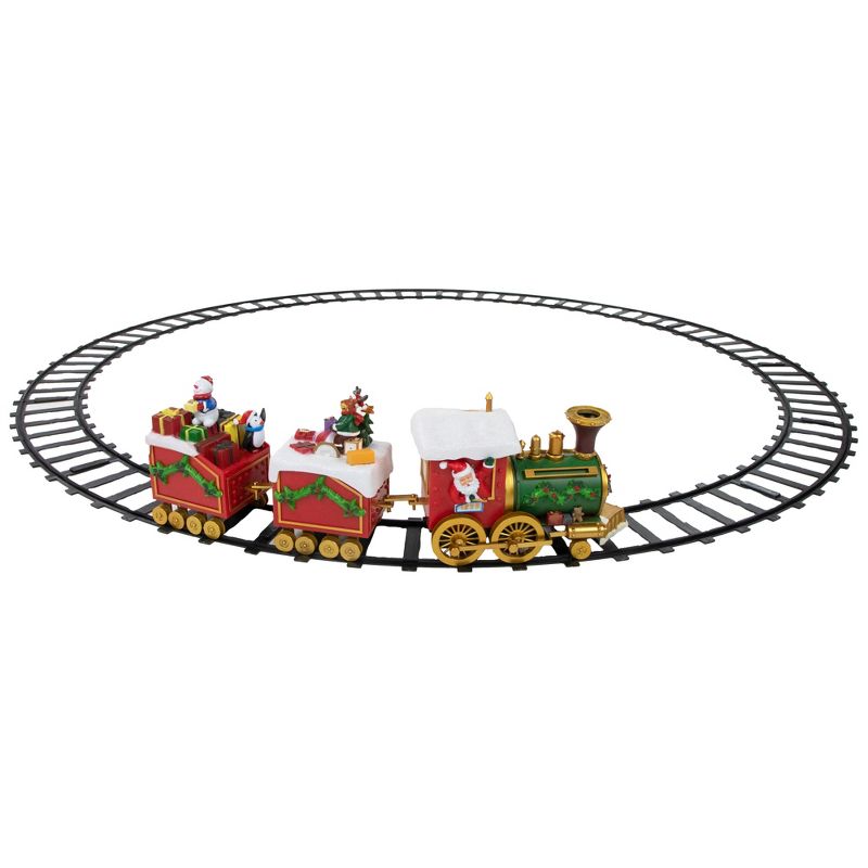 Northlight 16-Piece LED Lighted Musical and Animated Christmas Village Train, 1 of 9
