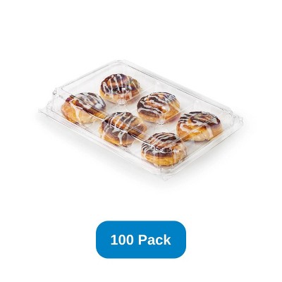 Good Natured Products 6-- Pack 3" Donut & Bar - Package Clear & Compostable - Case of 100
