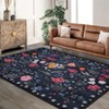 homfan Colorful Color Floral Door Mat Indoor Entrance Non-Slip Soft Oriental Vintage Carpet Kitchen Entryway Bedroom Corridors Indoor - 3 of 4