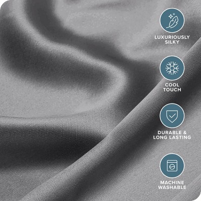 Grey Mulberry Silk Body Pillowcase with Zipper
