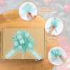 Unique Bargains Plastic Flower Ribbon Satin Gift Bow Pull Bows 12 Pcs - 4 of 4