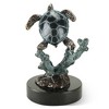 SPI Home Solo Sea Turtle with Coral – Handcrafted Coastal Brass Figurine, Ocean Life Accent for Shelf or Desk, 5" Marine Décor - 3 of 3