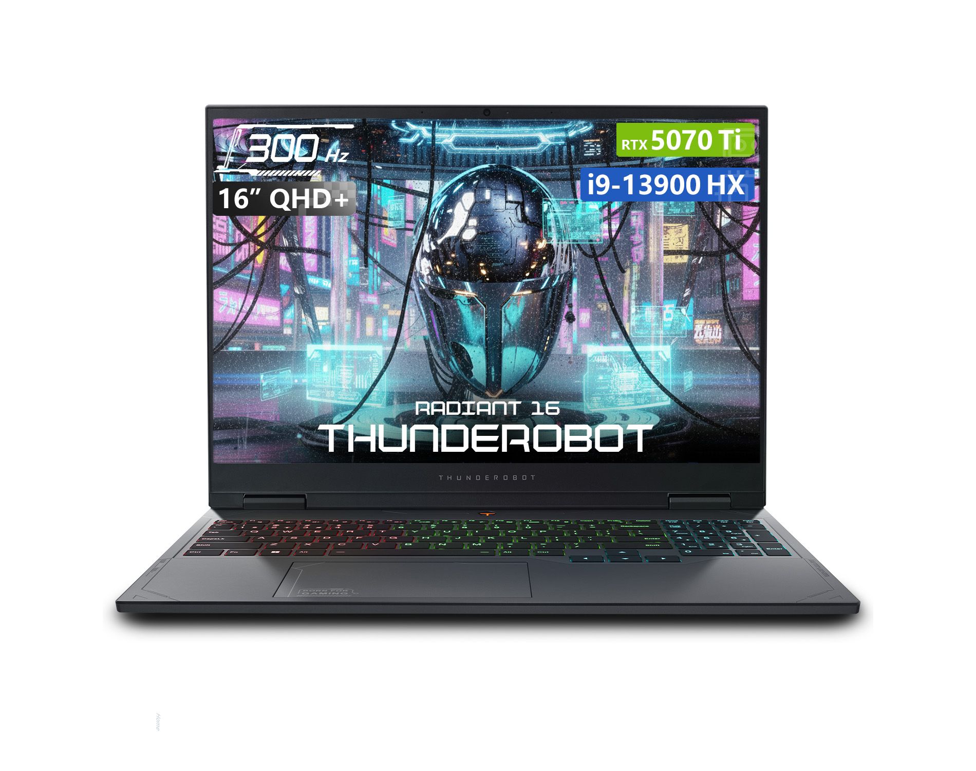 THUNDEROBOT Radiant 16" WQXGA 300Hz Gaming Laptop, Intel Core i9-13900HX, RTX 5070 Ti, 16GB DDR5, 1TB SSD, Wi-Fi 6, Windows 11 Home