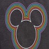 Women's - Disney - Rainbow Outline Mickey Silhouette Short Sleeve Graphic T-Shirt - 2 of 4