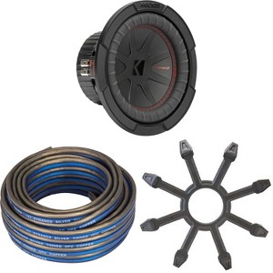 Kicker 48CWR82 CompR 8" Subwoofer, DVC, 2-ohm - Includes Speaker Wire & Grill - 1 of 4