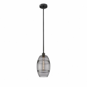 Vaz - 1 Light Stem Hung Mini Pendant In Industrial Style-9.38 Inches Tall and 8 Inches Wide - 1 of 1