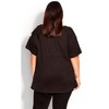 Avenue Women's Plus Size Crochet Cut Out Top - image 3 of 4