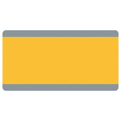 Goldenrod and Gray Plastic Reading Guide Strips, Pack of 12