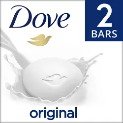 Dove Beauty White Moisturizing Beauty Bar Soap - 2pk - 3.75oz each