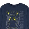Boys' - Pokémon - Pikachu Checkered Long Sleeve Graphic T-Shirt - 2 of 4
