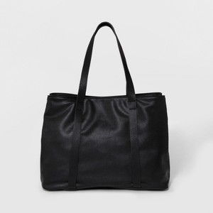 Triple Compartment Tote Handbag - Universal Thread Black, Women