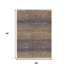 Eggplant And Brown Geometric Washable Indoor Outdoor Area Rug - 3 of 4