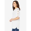Woman Within Plus Size Cut-Out Sleeve Tunic - 4 of 4