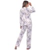 Long Sleeve Floral Pajama Set - White Mark - 4 of 4