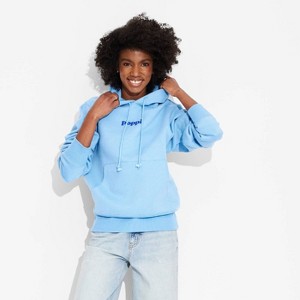 Adult Poppi Future of Soda Graphic Hoodie Sweatshirt - Blue - 1 of 4