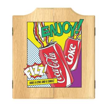 Coca-Cola Dart Board Cabinet Set