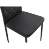 MAYEERTY 4-Piece PU Dining Chair Set - Diamond-Shaped Upholstered Chairs with Soft Leather Surface - 3 of 4