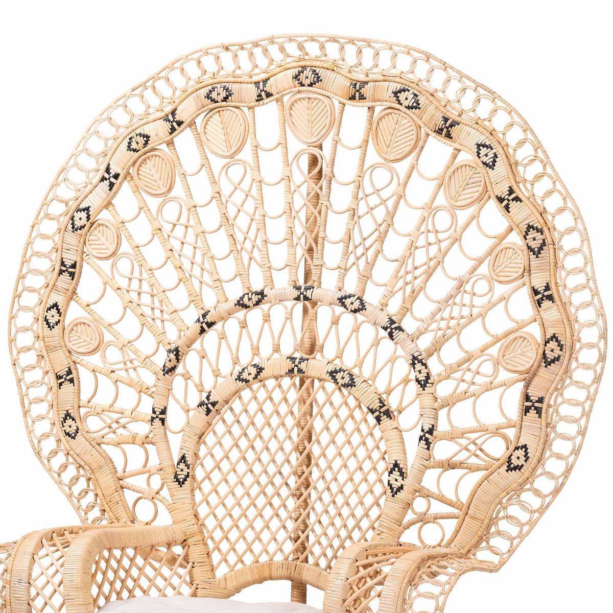 bali & pari Nafisa Natural Rattan Peacock Chair Natural Brown - thumbnail 5