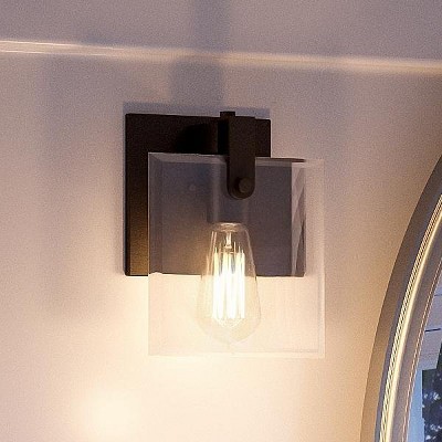 Urban Ambiance Luxury Modern Farmhouse Modern Bath / Wall Light,  8-3/8"H x 7"W,  Olde Bronze Finish, UHP2454