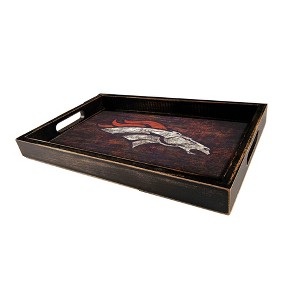 NFL Denver Broncos Distressed tray - 1 of 3