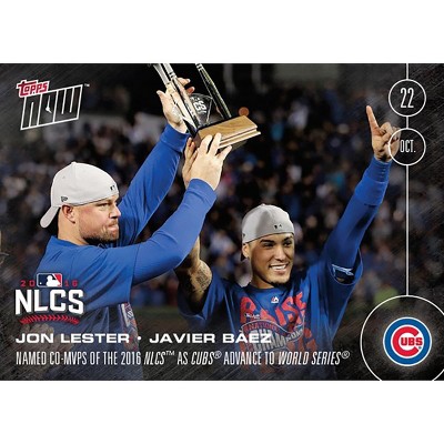 Topps MLB Chicago Cubs Javier Baez/ Jon Lester #617 2016 Topps NOW Trading Card