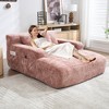 Lyngins Chenille Bean Bag Sofas for Kids and Adults,Comfy Lazy Sofa Chairs with 3 Pillows and Armrests for Living Room - 2 of 4