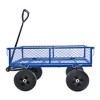 SKRAN Solid Wheels Large-Capacity mesh Steel Garden Trolley with Detachable Side Without Inflatable Tires,The Load can Reach 1100 pounds - 2 of 4