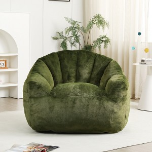 SeaCamel Oversized Bean Bag Chair - High-Density Foam, Plush Comfort for Adults, Perfect for Bedroom & Living Room Relaxation - 1 of 4