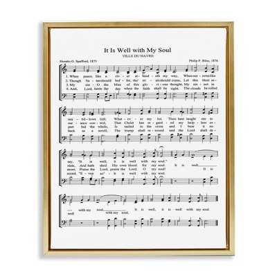 Stupell Industries Well With My Soul Sheet Music, 25" x 31"