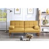 NicBex 71 Inch Loveseat Sofa with Adjustable Tufted Back Convertible Sofa Bed with Solid wood Legs for Living Room,Apartment - 2 of 4