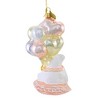Huras Family 5.0 Inch Girl Teddy Bear With Balloons Christmas Tree Ornament , Baby's First Christmas (1PC) - 2 of 3
