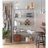 Whitmor 5 Tier Supreme Large Shelving Chrome Silver: Storage & Organization, Reinforced Metal, Compatible with 13" Cube System - 3 of 4