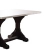 Acme Furniture 72" Gerardo Dining Table White Marble Top/Weathered Espresso Finish - 3 of 4