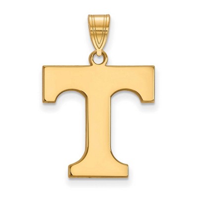 Black Bow Jewelry 10k Yellow Gold Tennessee Volunteers NCAA Large Pendant