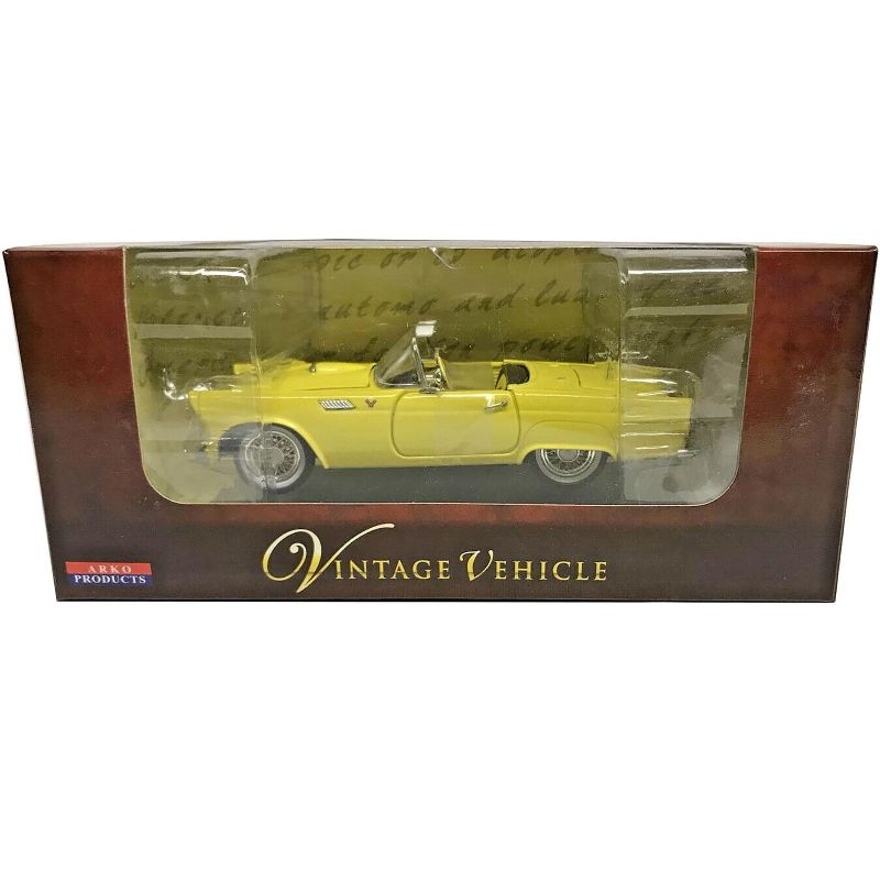 1955 Ford Thunderbird Convertible Yellow 1/32 Diecast Car Model by Arko Products, 2 of 4