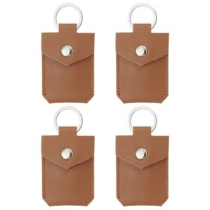 Unique Bargains Portable Genuine Leather Key Fob 4 Pcs - 1 of 4