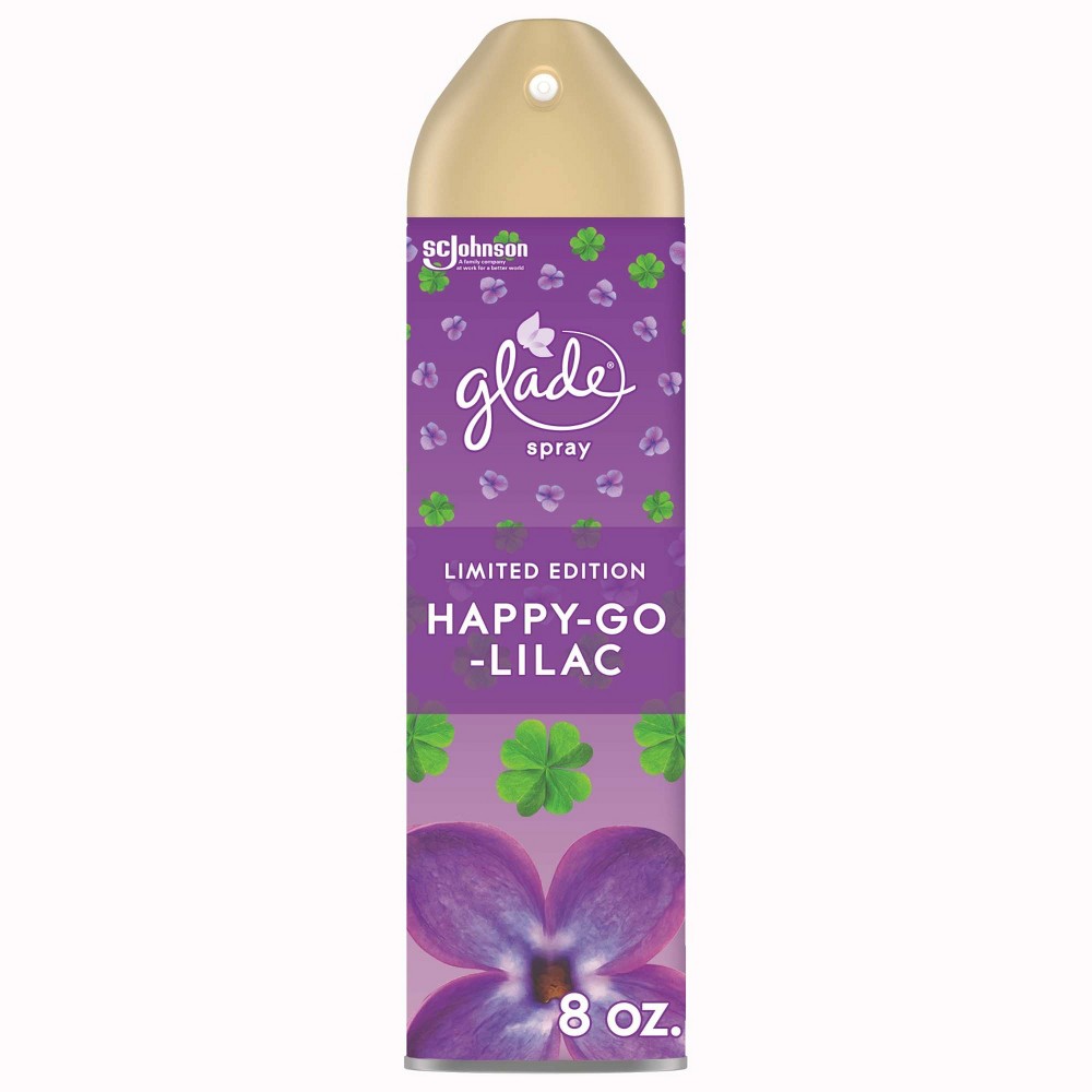 Glade Aerosol Room Spray Air Freshener - Happy-Go-Lilac - 8oz