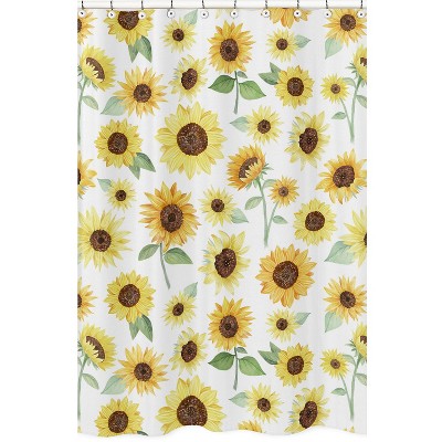 sunflower shower curtain