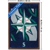Trends International MLB Seattle Mariners - Logo 25 Framed Wall Poster Prints - 3 of 4