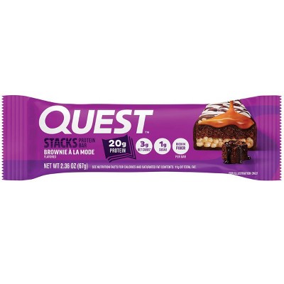 Quest Nutrition Brownie la Mode Stacks Protein Bars - 20g Protein - 9.45oz/4pk