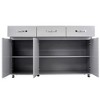 CAVINAS Sideboard Cabinet,Buffet Table with Drawers,Doors,Shelves,Steel Tube Legs,Console Cabinet for Living,Dining,Kitchen,Entryway - 4 of 4
